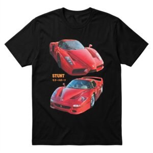 Enzo F50 Rosso Corsa SuperCar Legends Shirt Black
