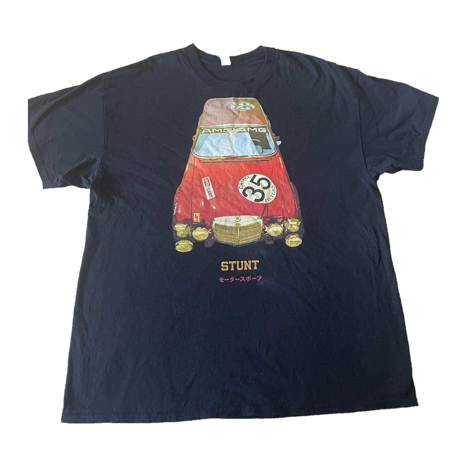 Red Pig 300SEL 6.9 Race Car V8 Shirt Black