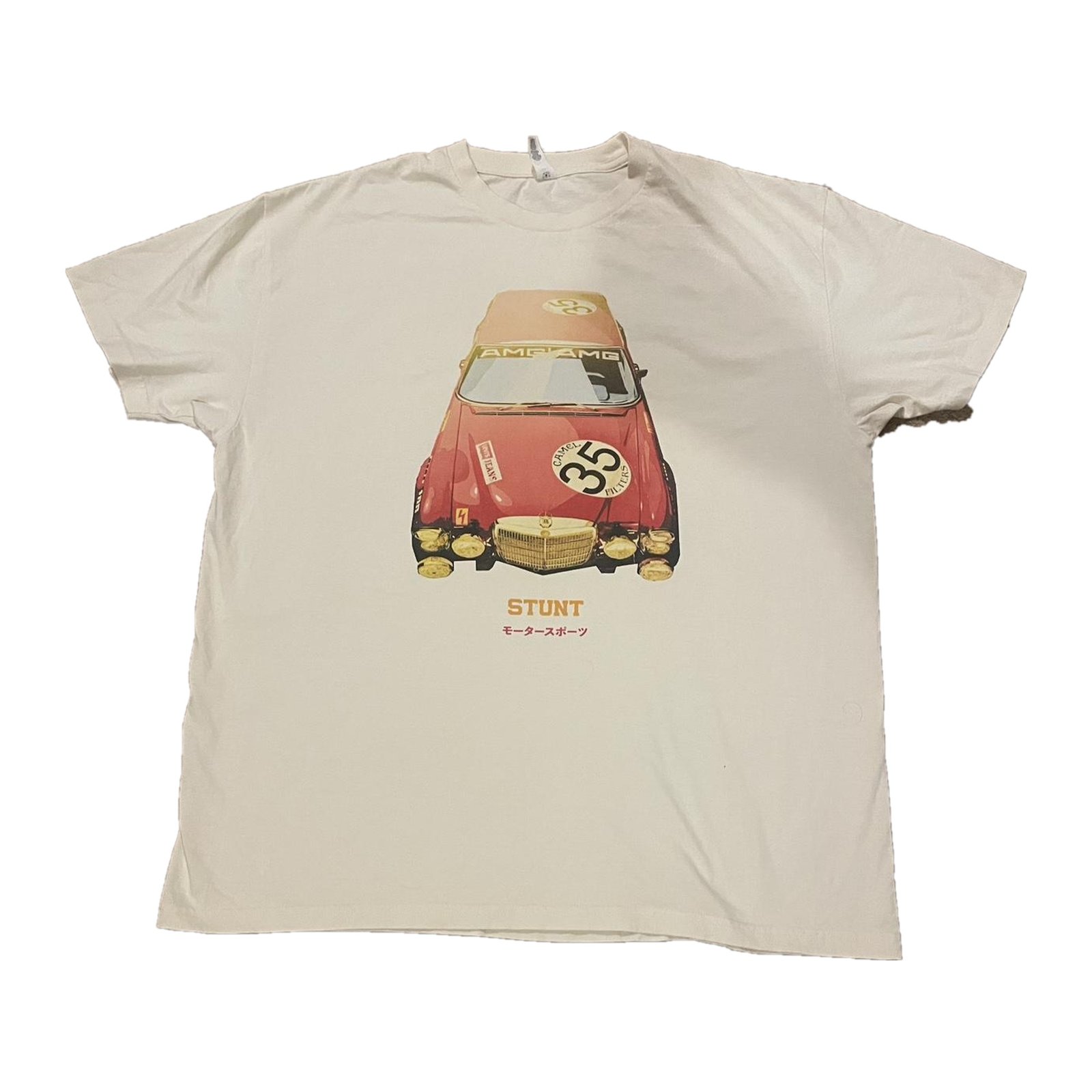 Red Pig 300SEL 6.9 Race Car V8 Shirt White